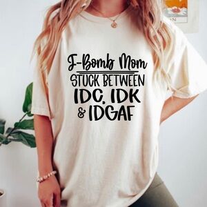 NEW F Bomb mom Graphic Unisex Crew Neck Tee Shirt S-5X